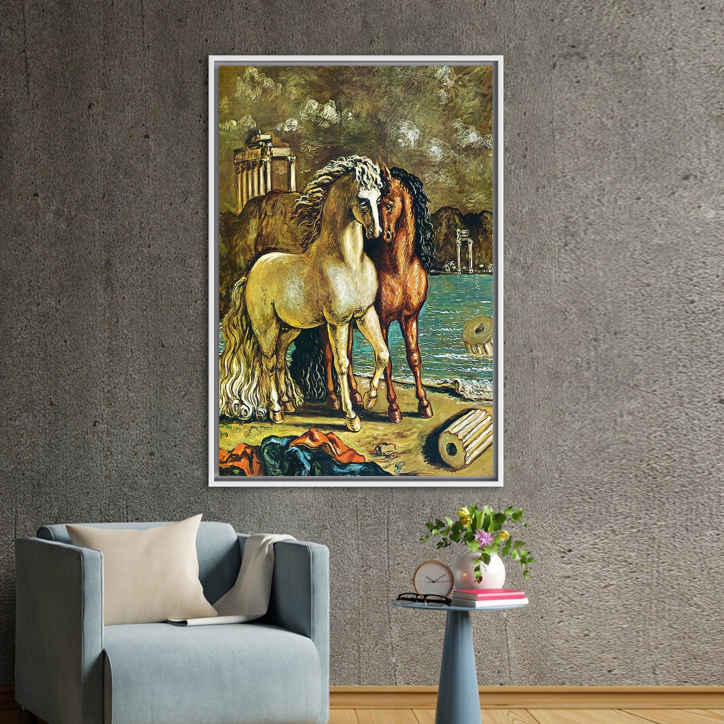 Giorgio De Chirico's Horses Apollo Canvas Print