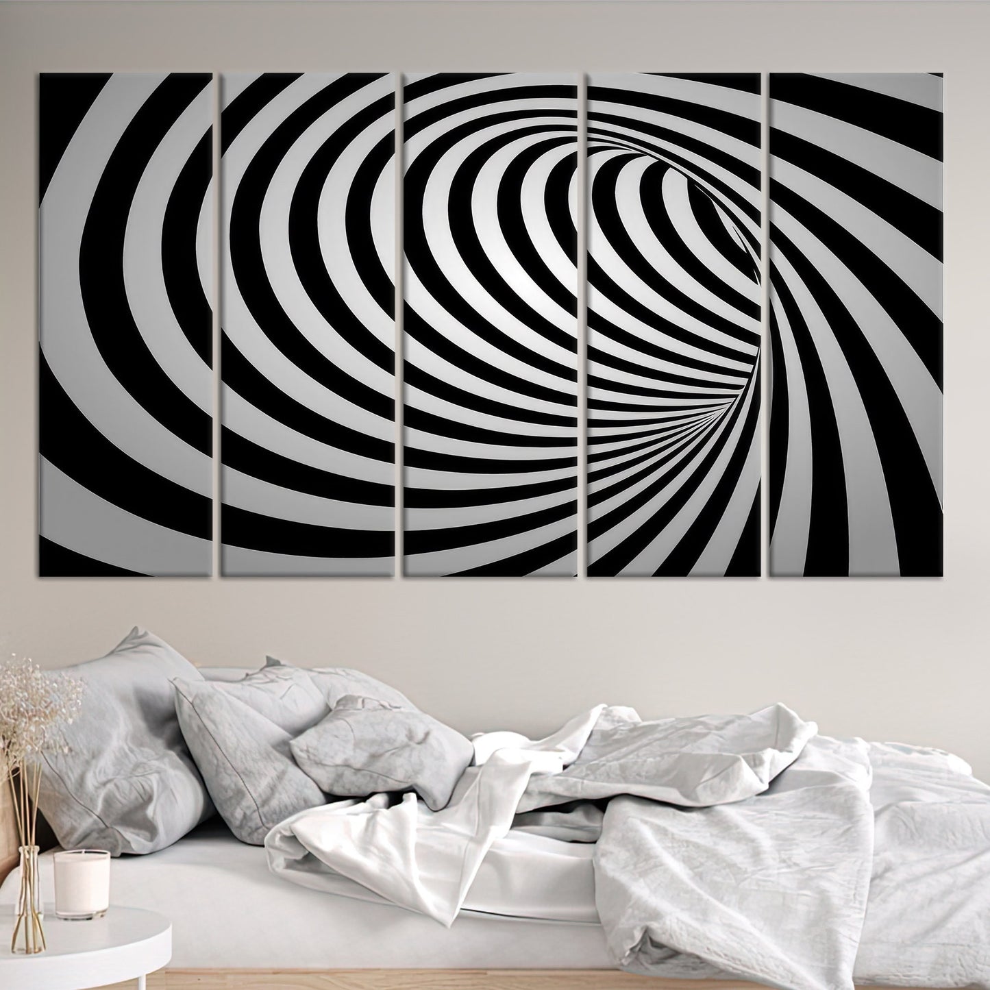 Abstract Swirl Bridesmaid Gifts and Canvas Print