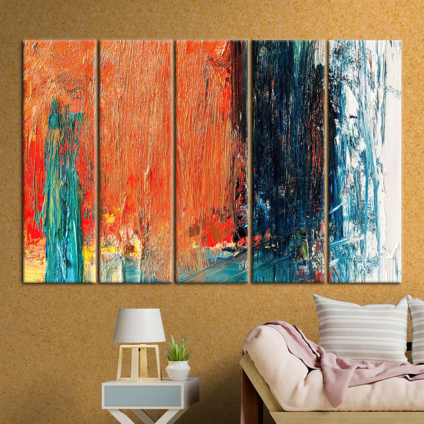 Orange Abstract Canvas Print
