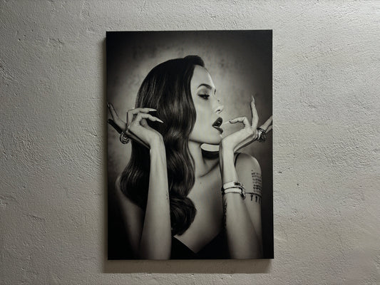 Angelina Jolie Famous Woman Canvas Art: Elegant Wall Art for Home Decor