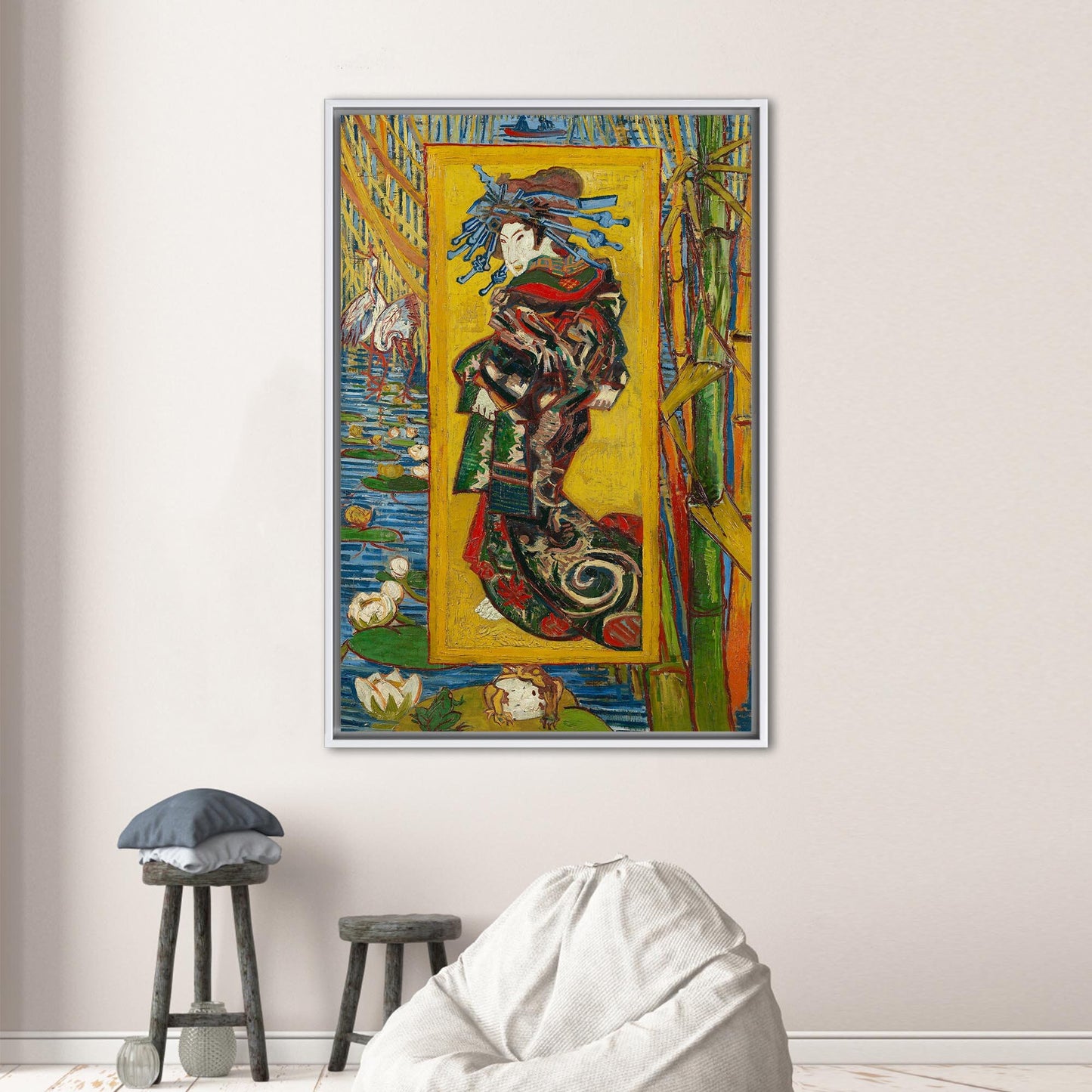 Van Gogh Courtesan After Eisen Canvas Print