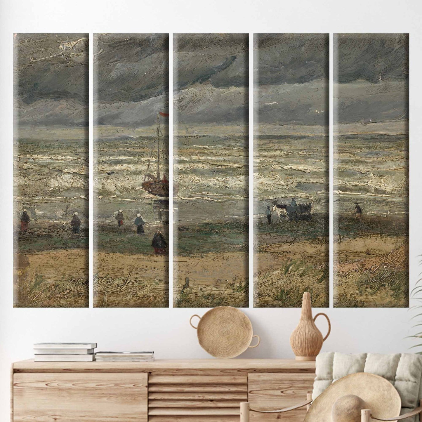 Van Gogh Beach at Scheveningen Canvas Print