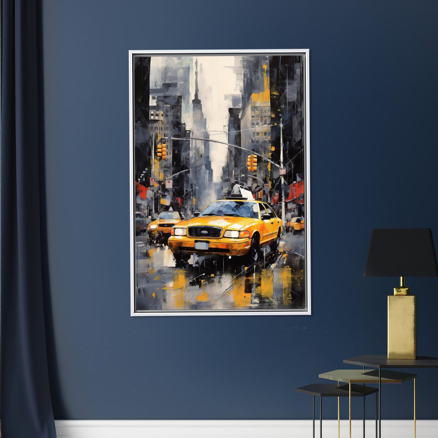 New York City Taxi Urban Canvas Print