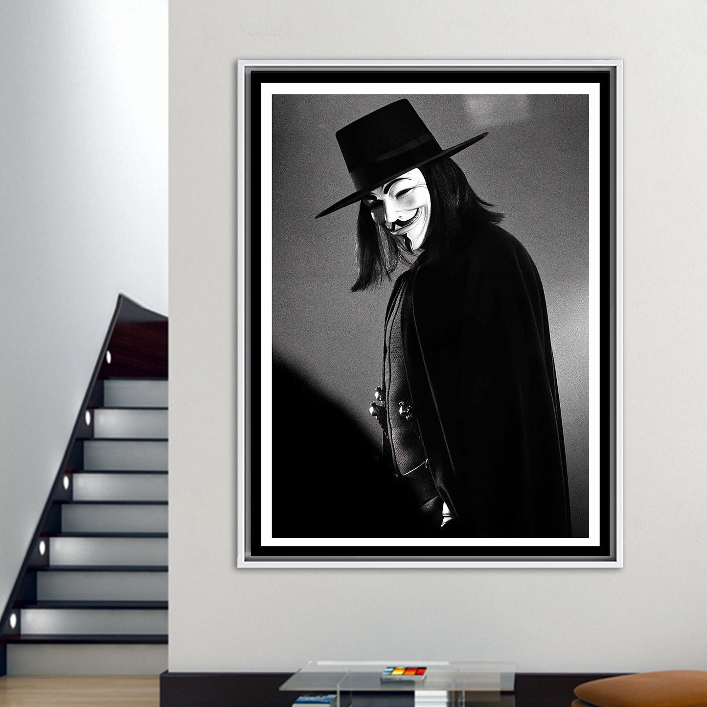 V Vendetta Iconic Quote Canvas Print