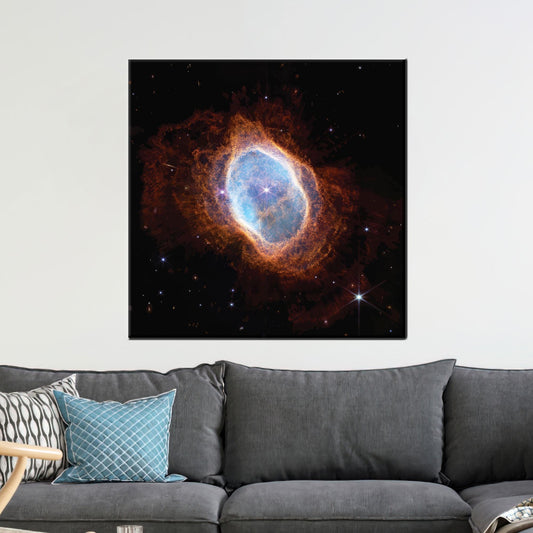 Cosmic Nebula Space Canvas Wall Art, Colorful Deep Galaxy Poster for Sci-Fi Decor