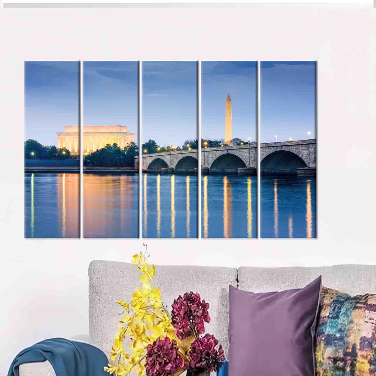 Washington City Landscape Canvas Print