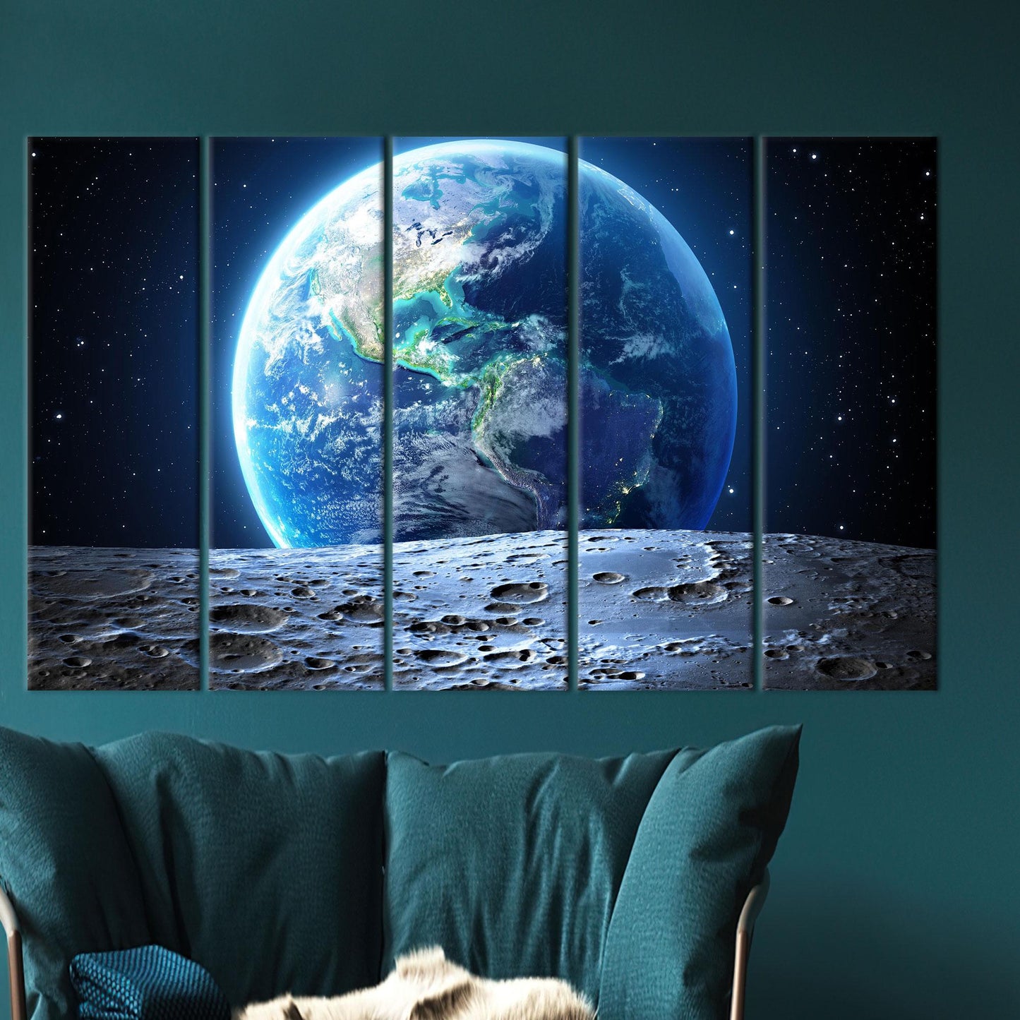 Starry Sky 3D Canvas Print - Sky View Wall Hangings, Earth Artwork, Personalized Gift For Her or Him