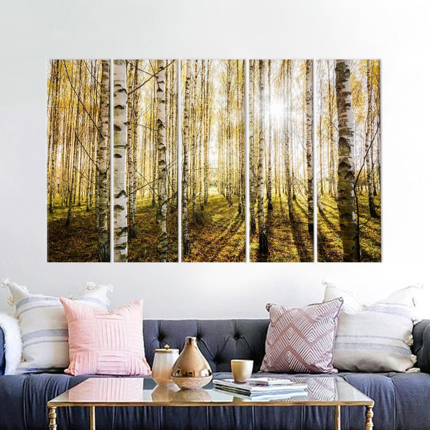 Birch Forest Trees Canvas Print