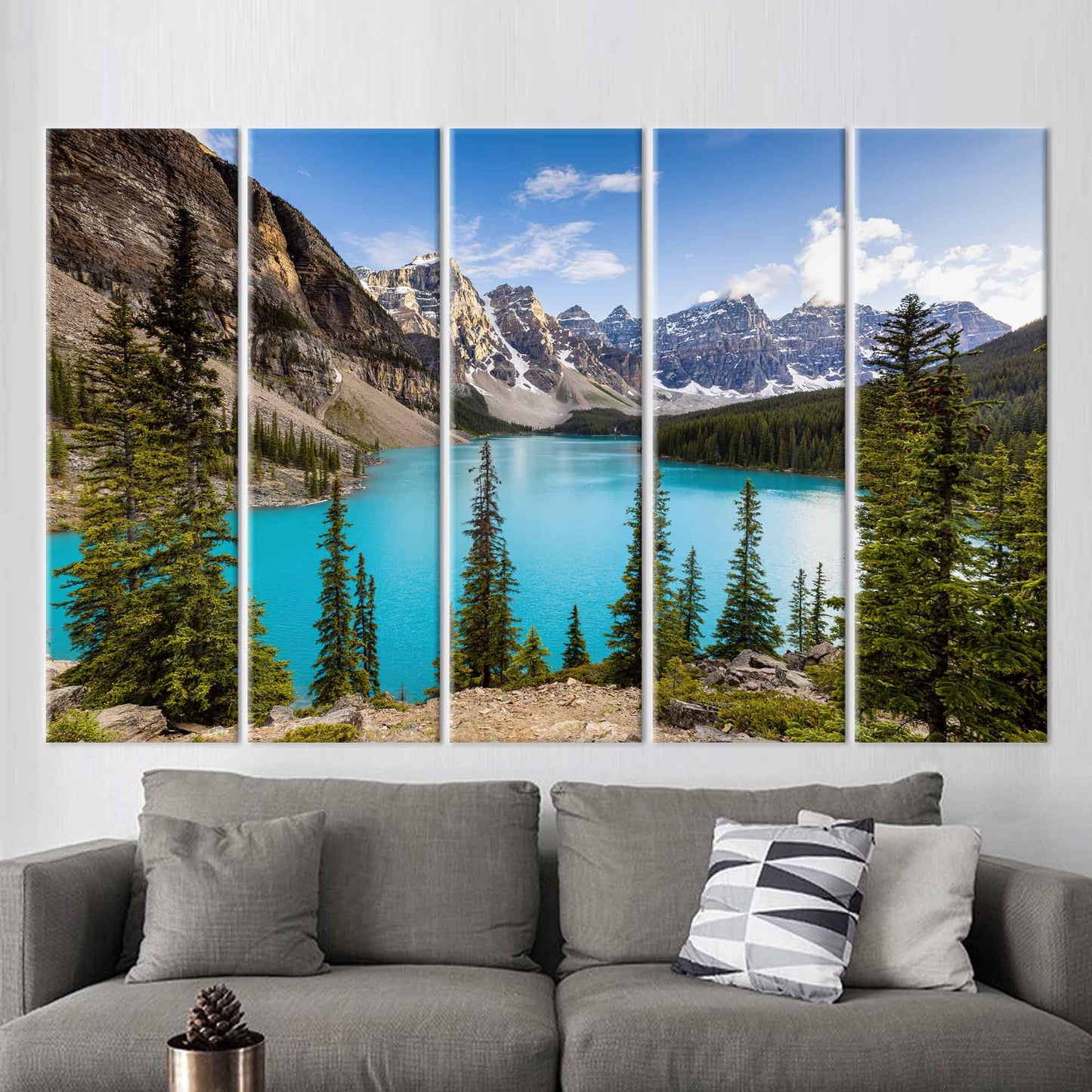 Moraine Lake Canada Landscape Banff Canvas Print