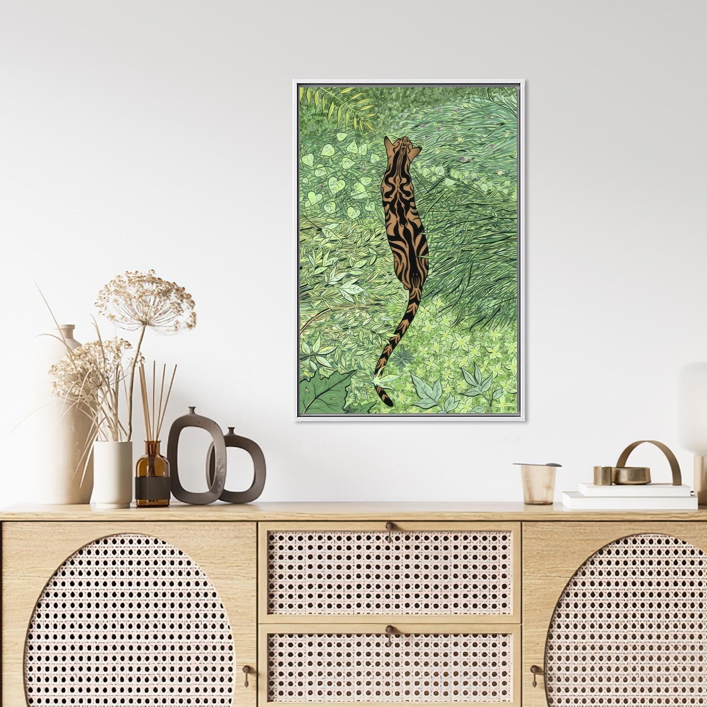 Tiger Boho Bridesmaid Canvas Print