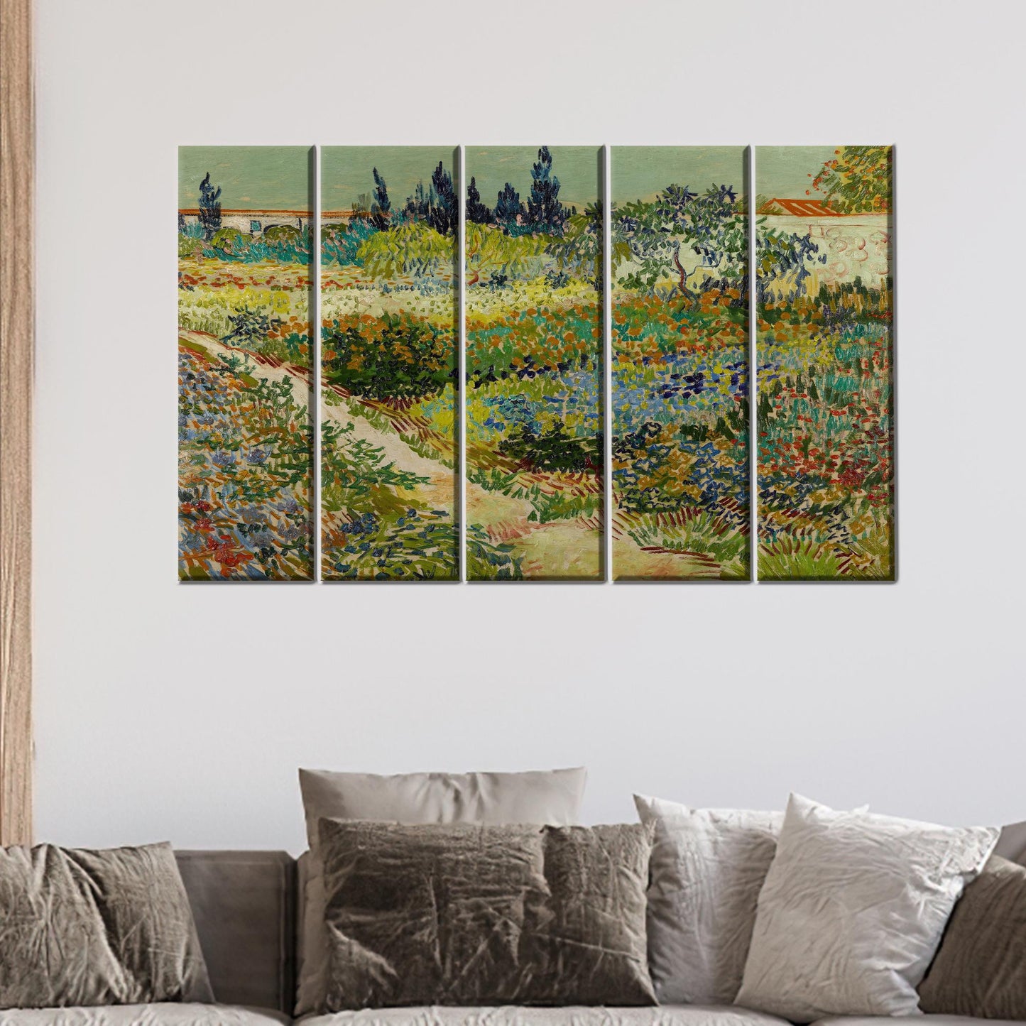 Vibrant Green Floral Colorful Baby Canvas Print