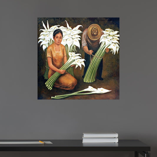 Diego Rivera Canvas Poster: Personalized Gift for Mom, 3D Flower Canvas Decor, Wall Art