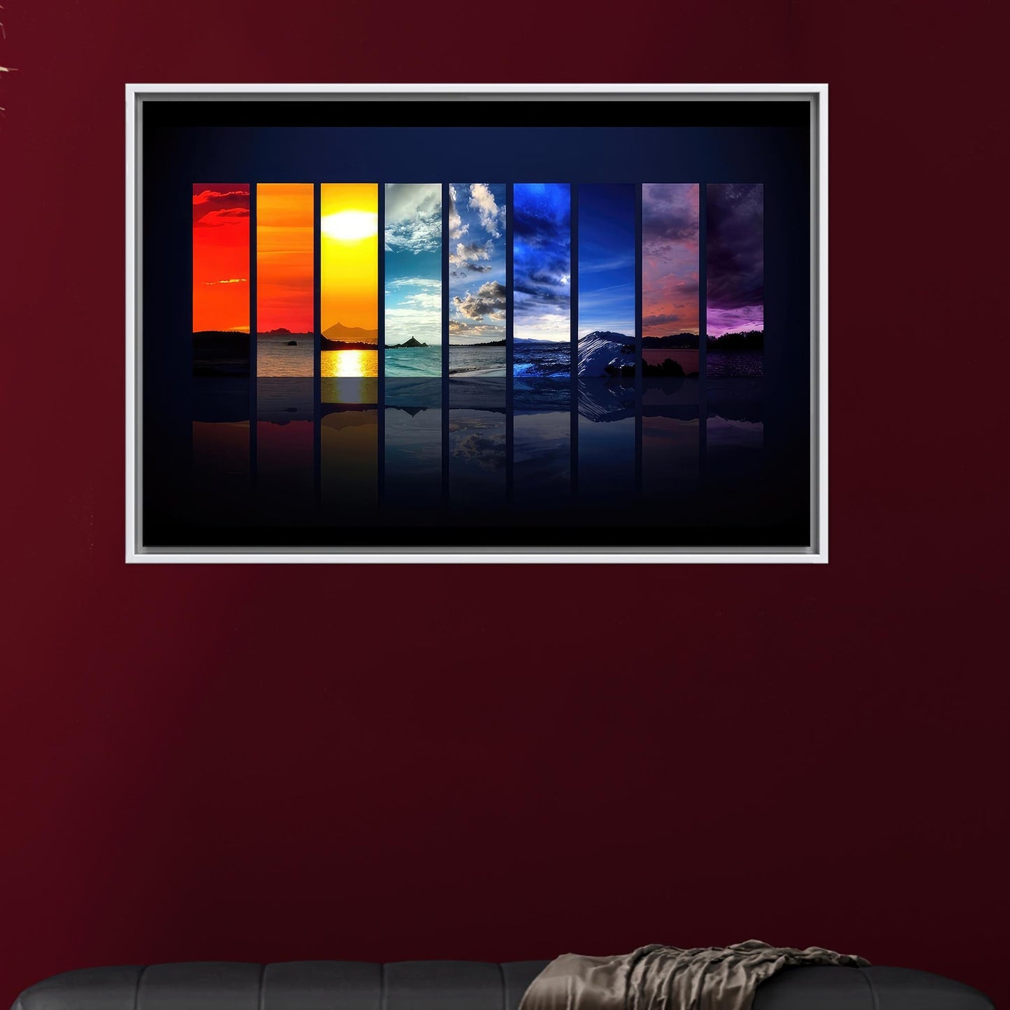 Nature Landscape Vibrant Colors Seasons Canvas Print