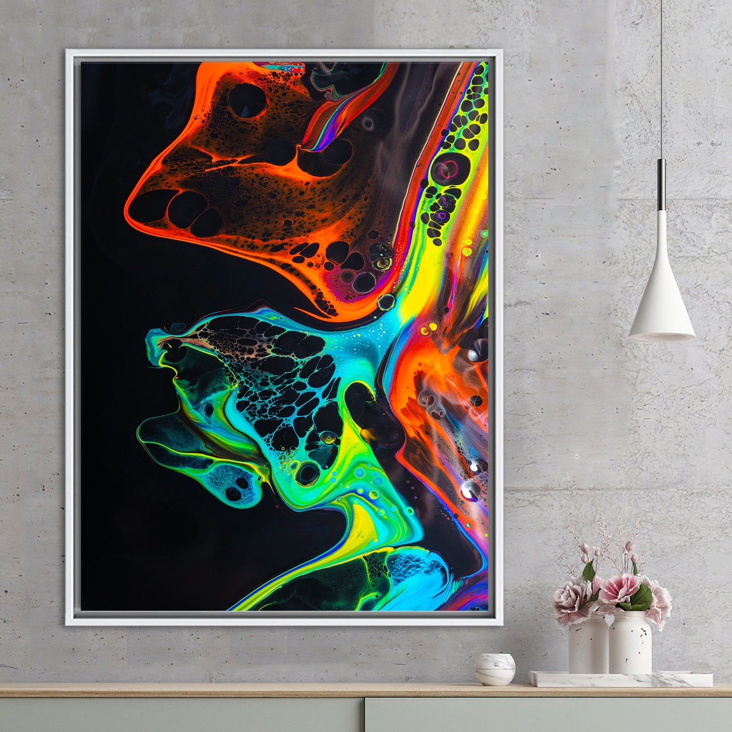 Black Abstract Canvas Print