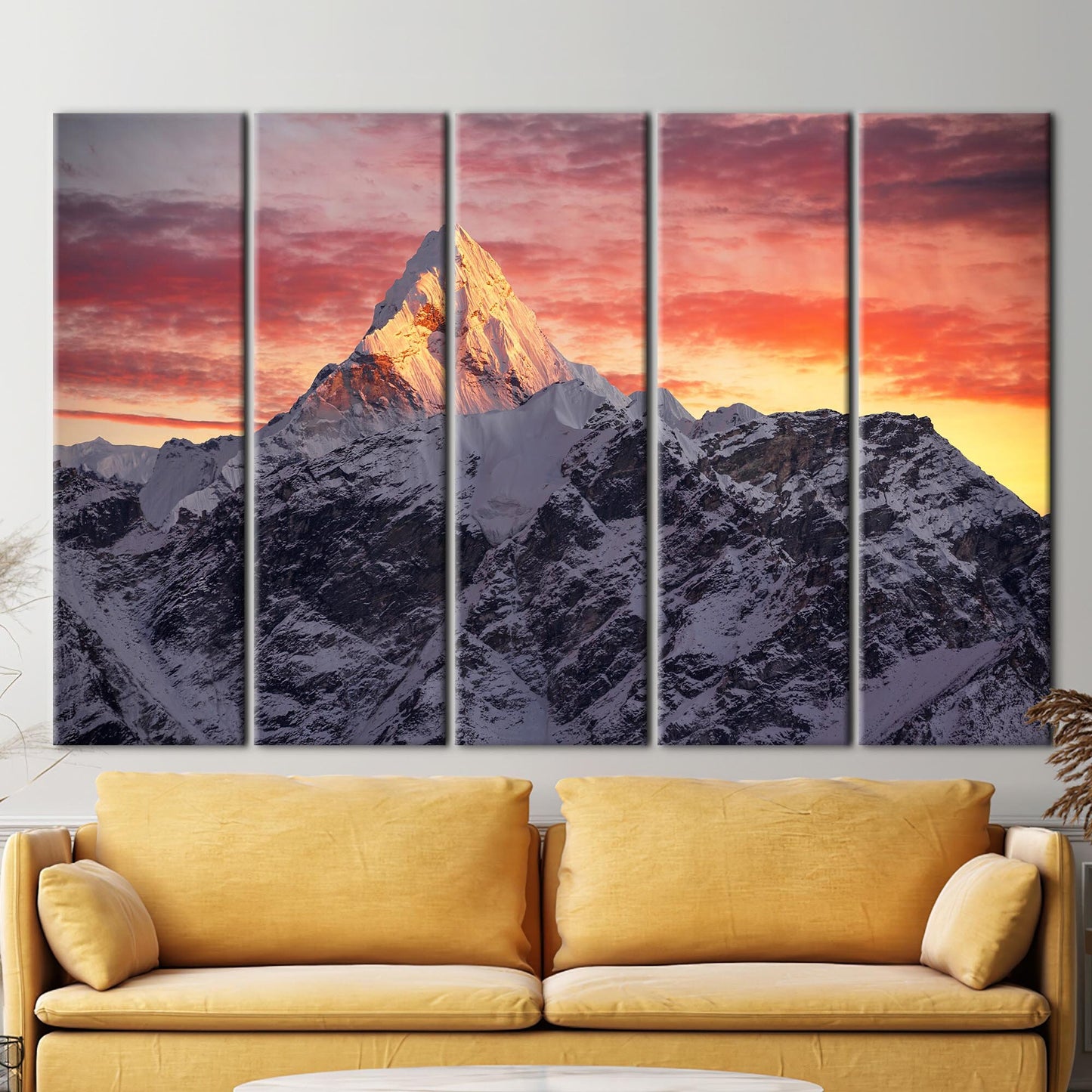 Ama Dablam Peak Nepal Sunrise Canvas Print
