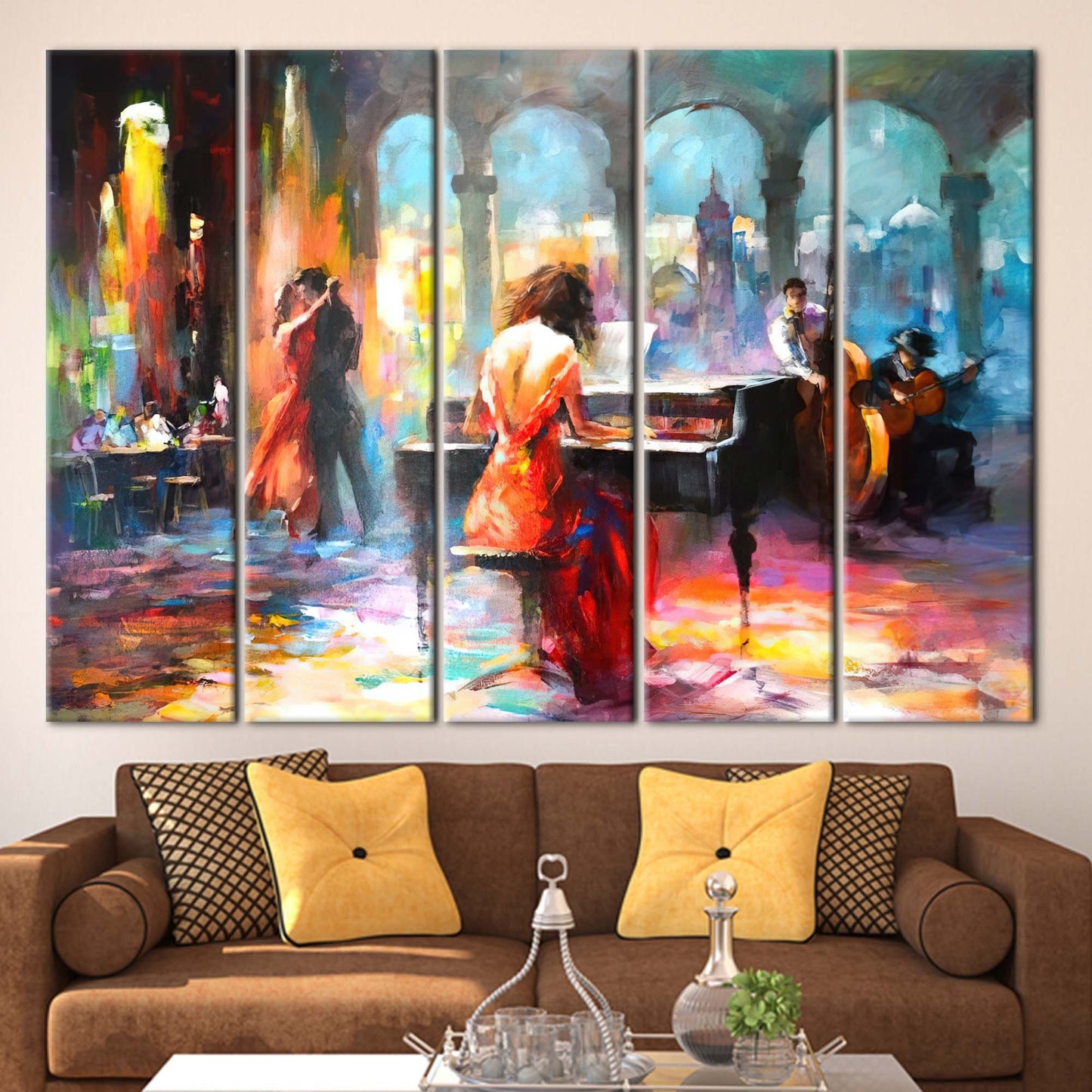 Haenraets Willem Abstract Music Romantic Canvas Print