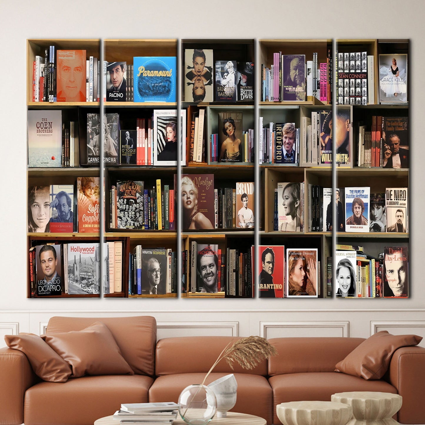 Library Photo Reading Bookshelf Canvas Print