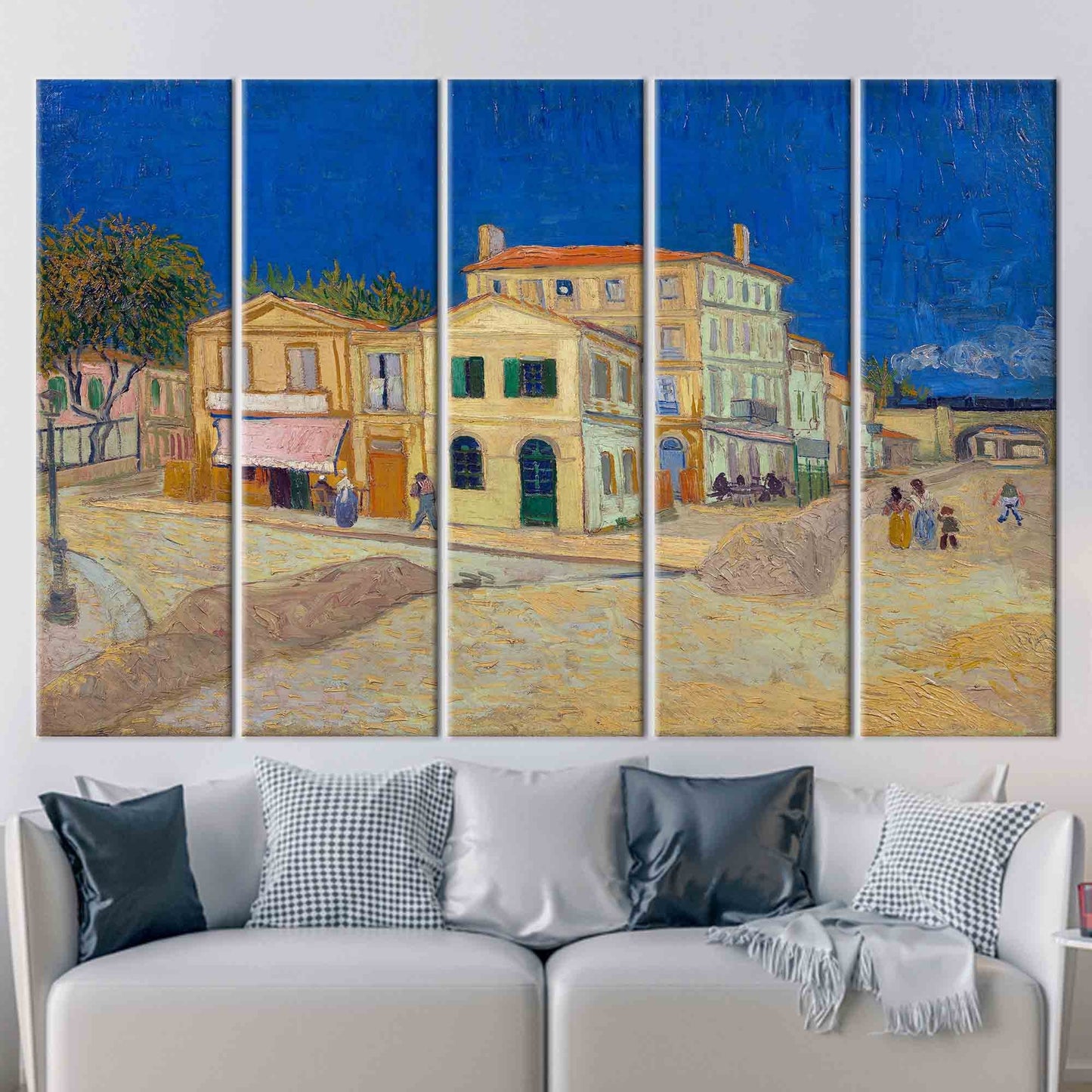 Van Gogh's Yellow House Street Canvas Print