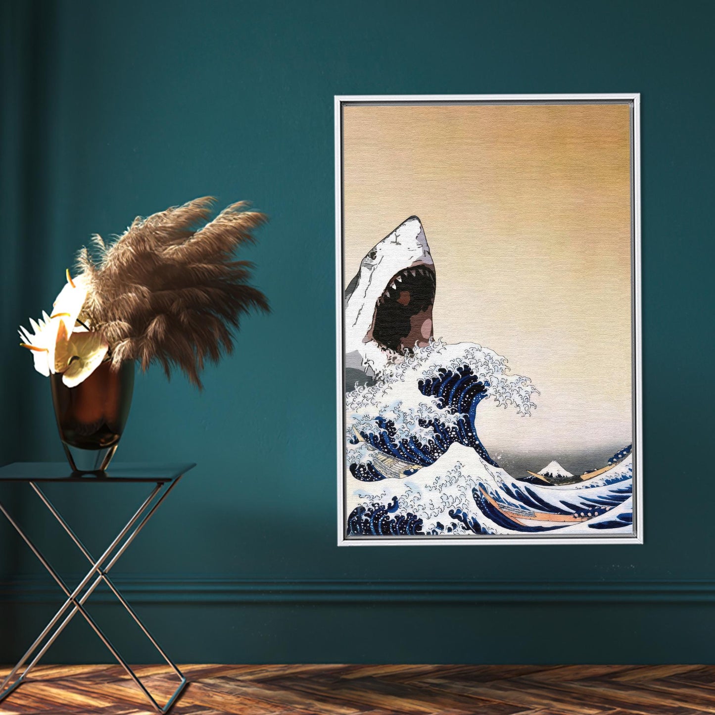 Wave Abstract Office Canvas Print