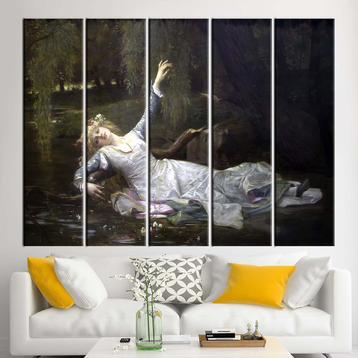 Ophelia Cabanel's Oil Painting Canvas Print