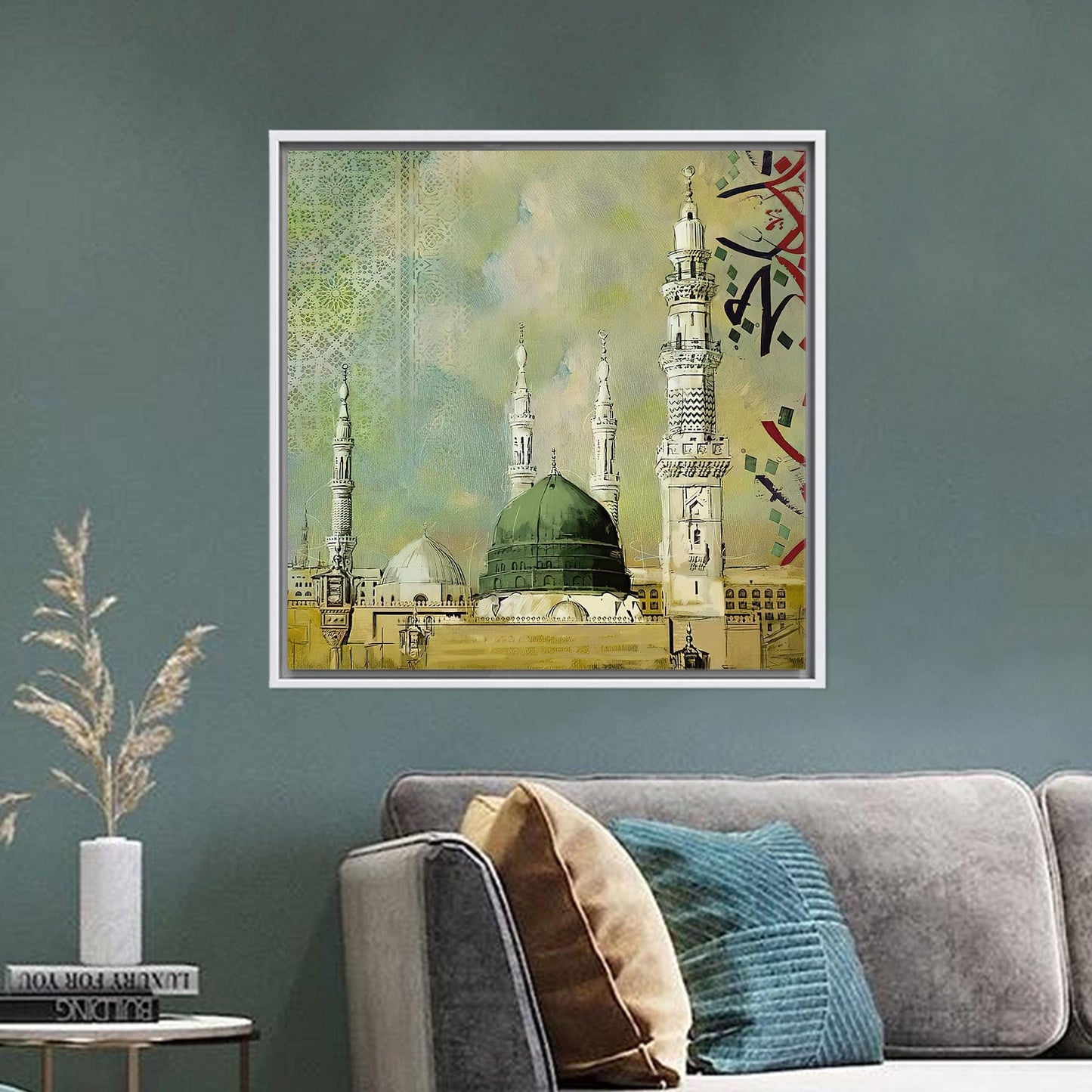 Prophet's Mosque Masjid Nabawi Muslim Canvas Print