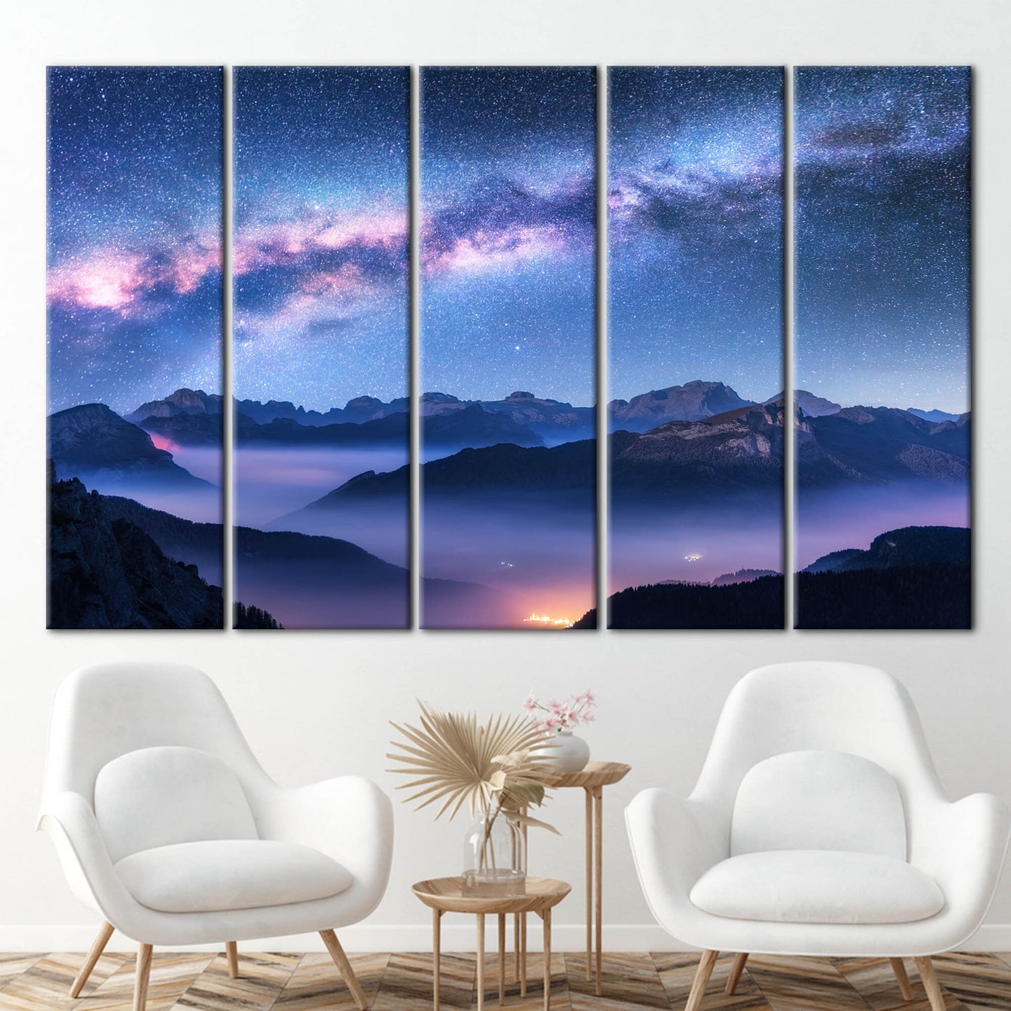 Space Above Clouds Milky Way Canvas Print
