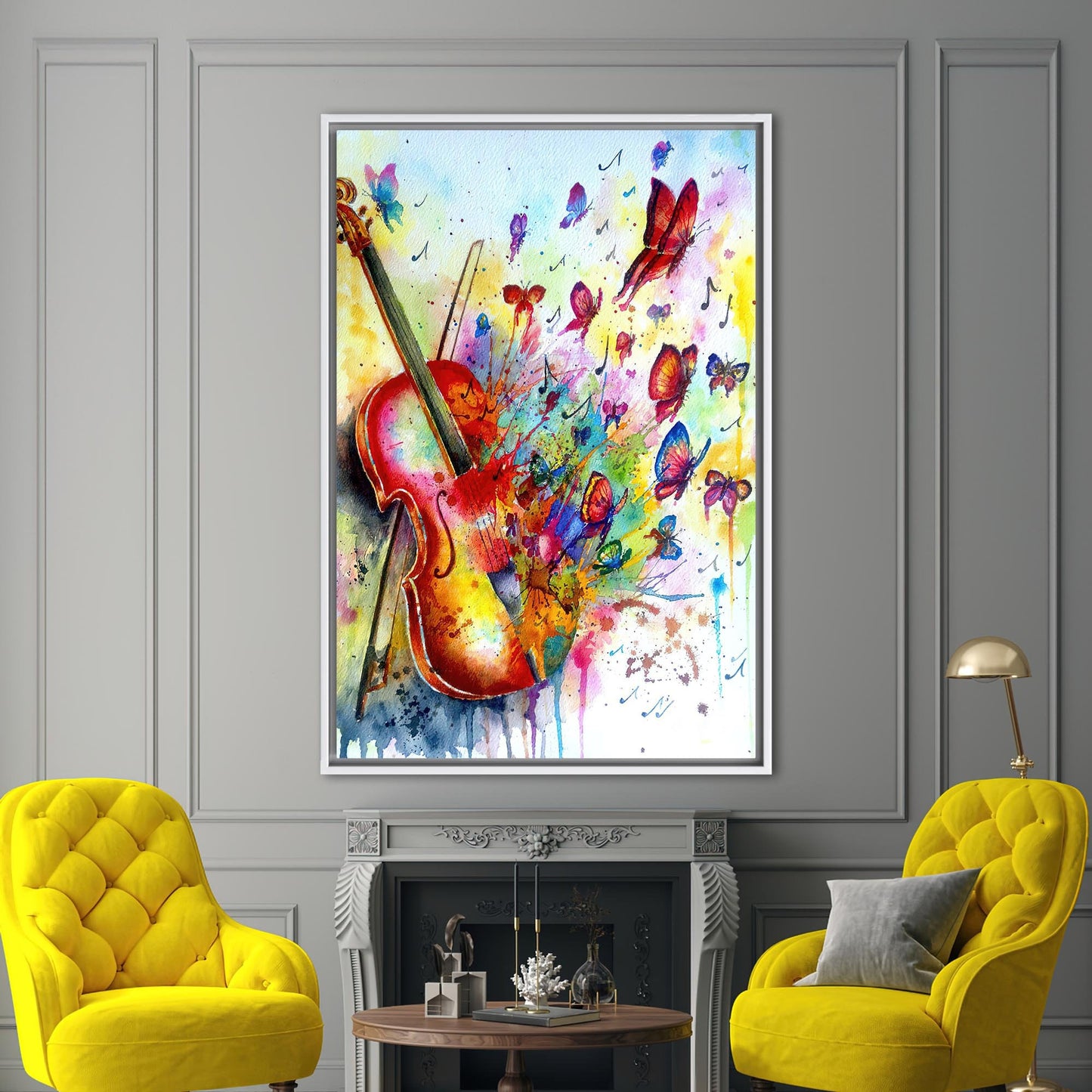 Abstract Butterfly Canvas Art with Vibrant Colors - Perfect Wall Decor