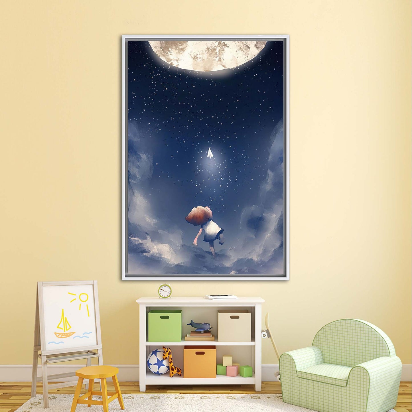 Starry Skye Childhood Dreams Kids Canvas Print