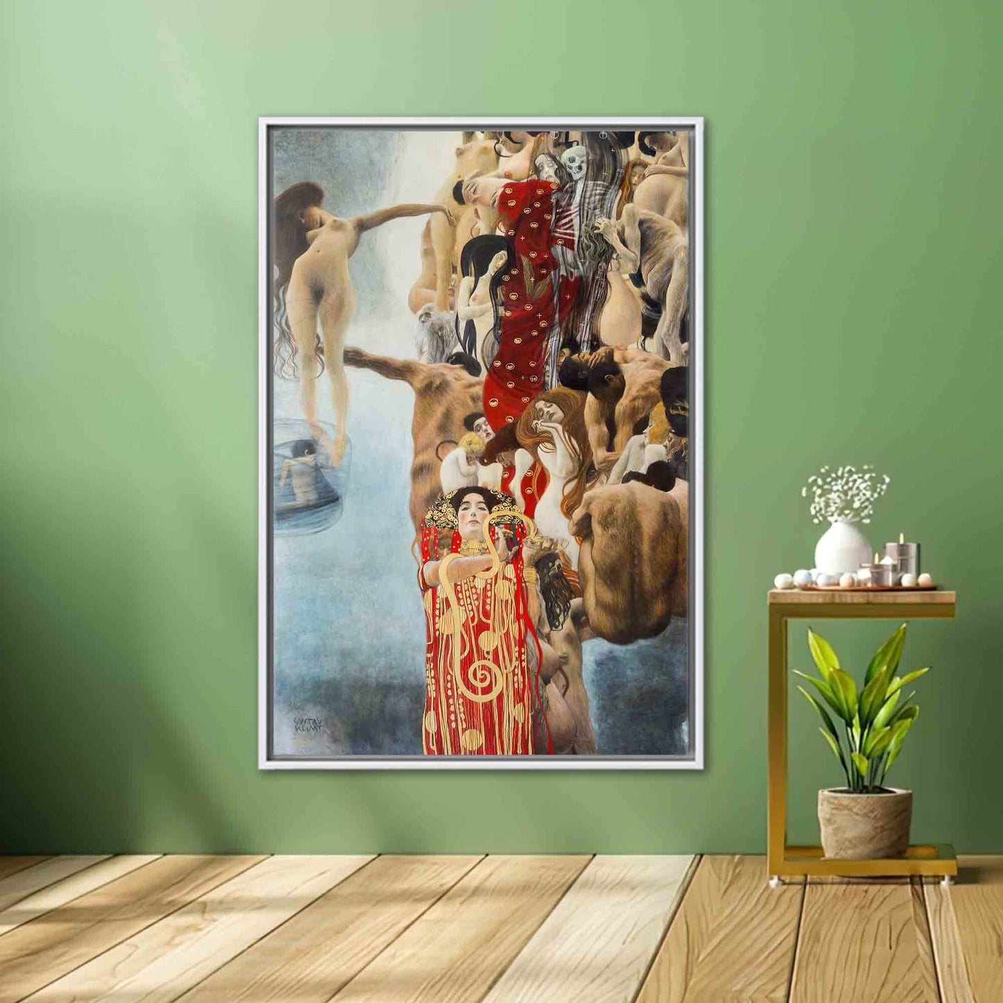 Gustav Klimt Hygieia Bridesmaid Canvas Print