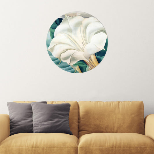 Modern Glass Decor: Abstract Flower Glass Wall Art for Elegant Home Gifting