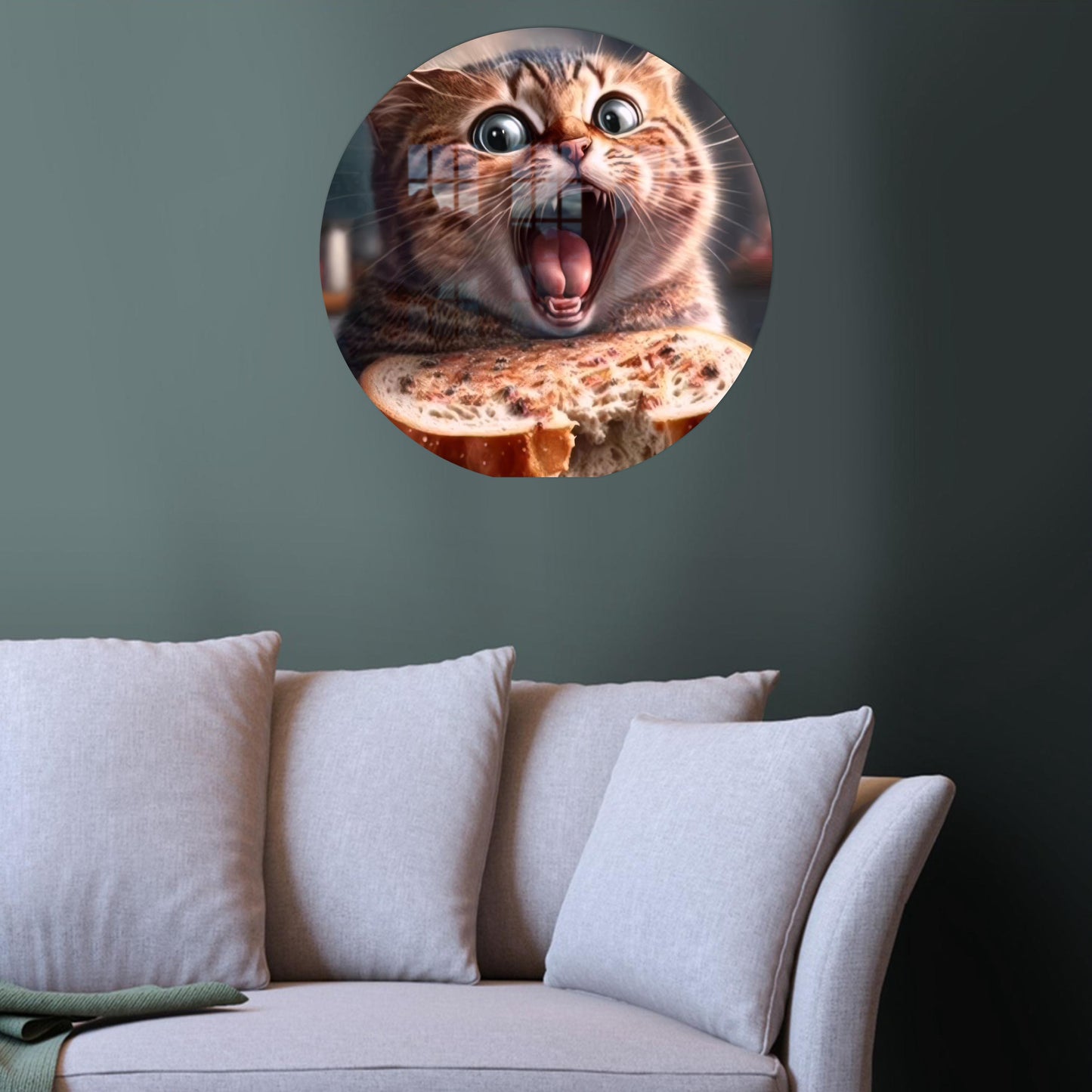 Cat Cute Bridesmaid or Glass Wall Art