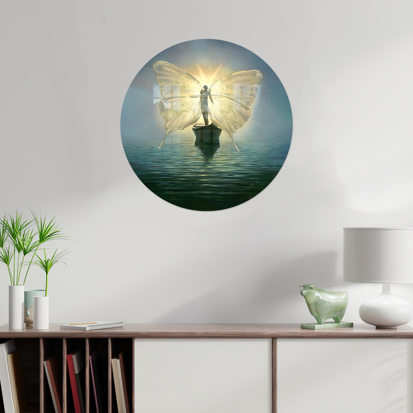 Vladimir Kush Fisherman Souls Glass Wall Art