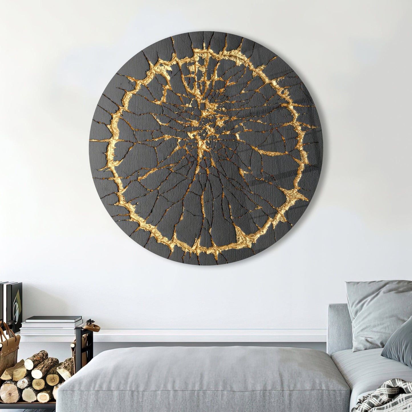 Kintsugi 3D Glass Wall Art
