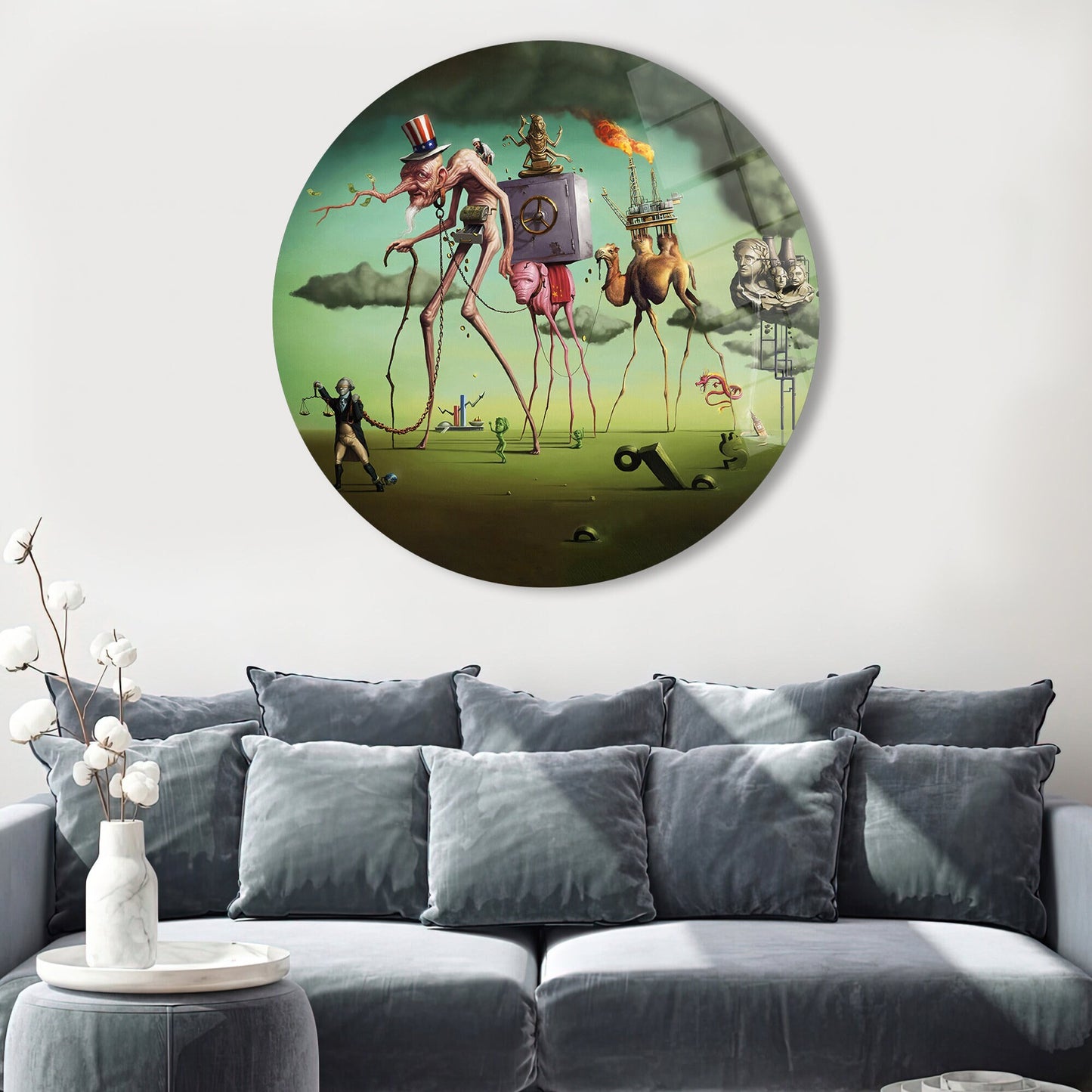 Salvador Dali 3D Glass Wall Art
