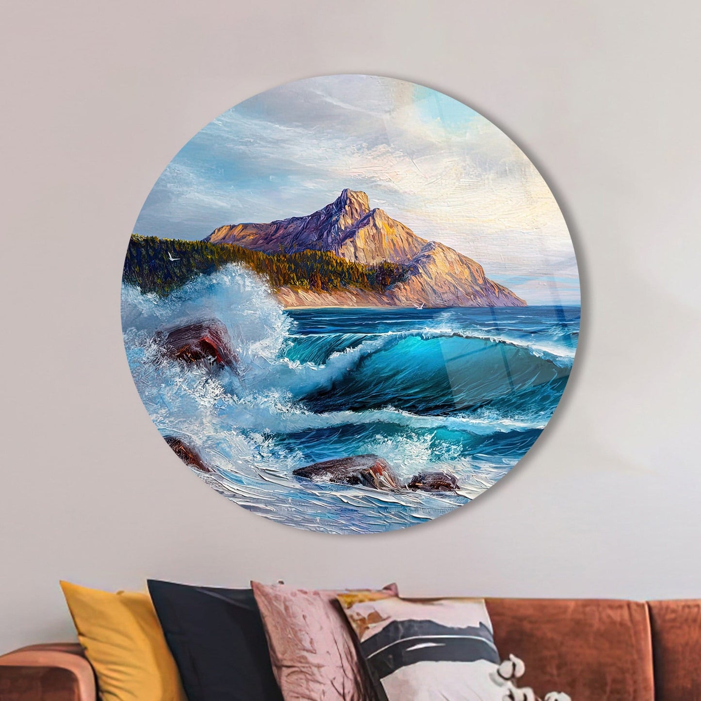 Sea Landscape Glass Wall Art