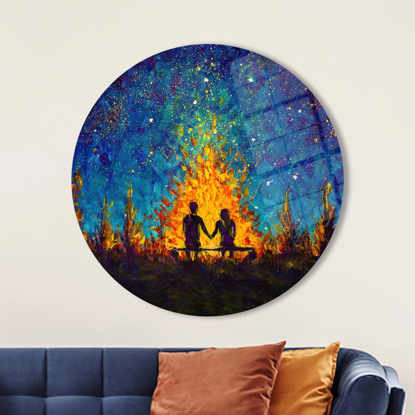 Stary Sky Glass Wall Art