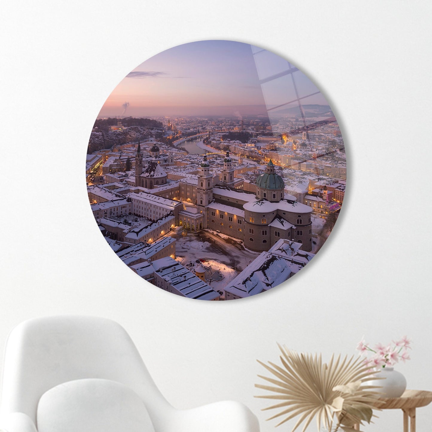 Salzburg Landscape Austria Glass Wall Art
