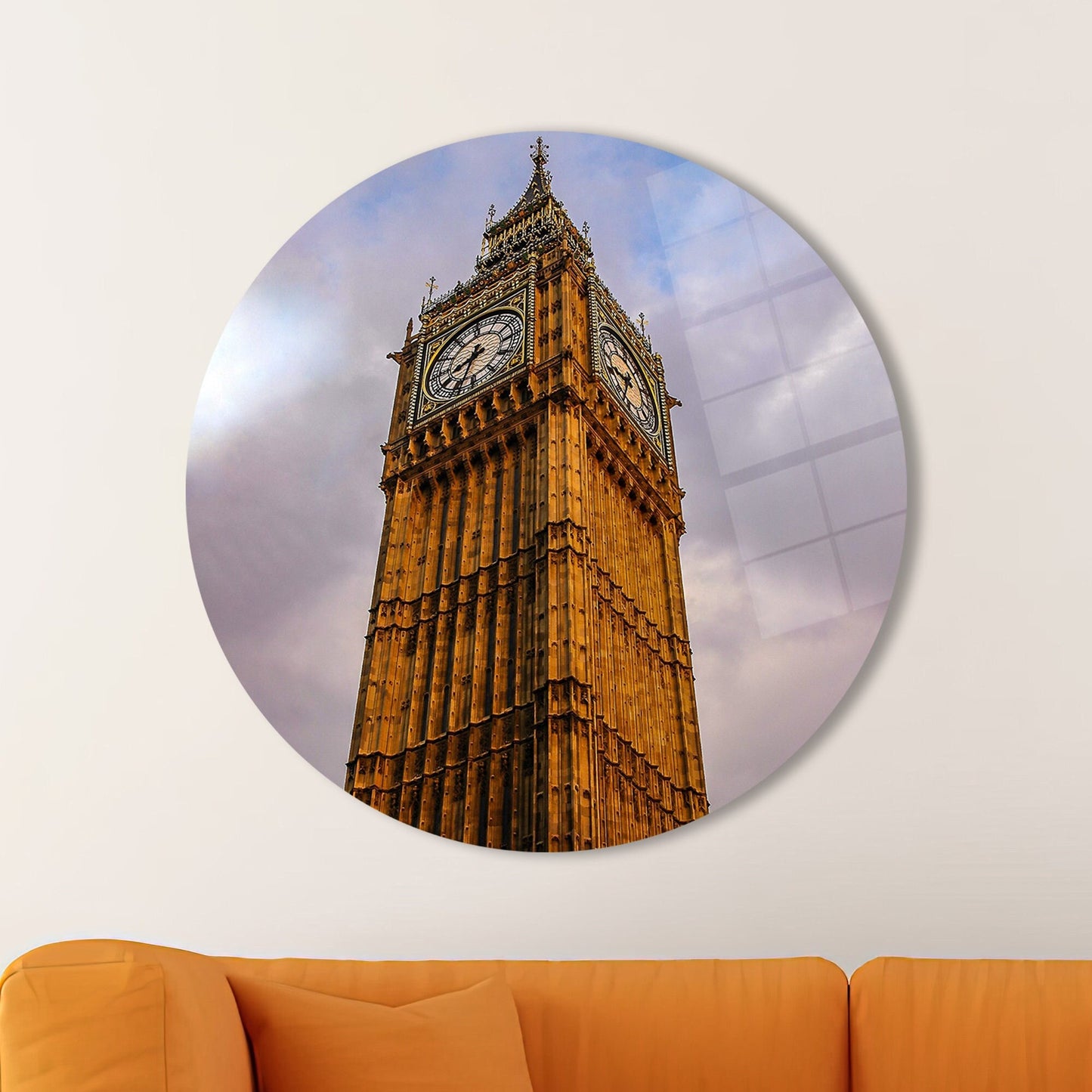 Big Ben Clock Tower Glass Wall Art