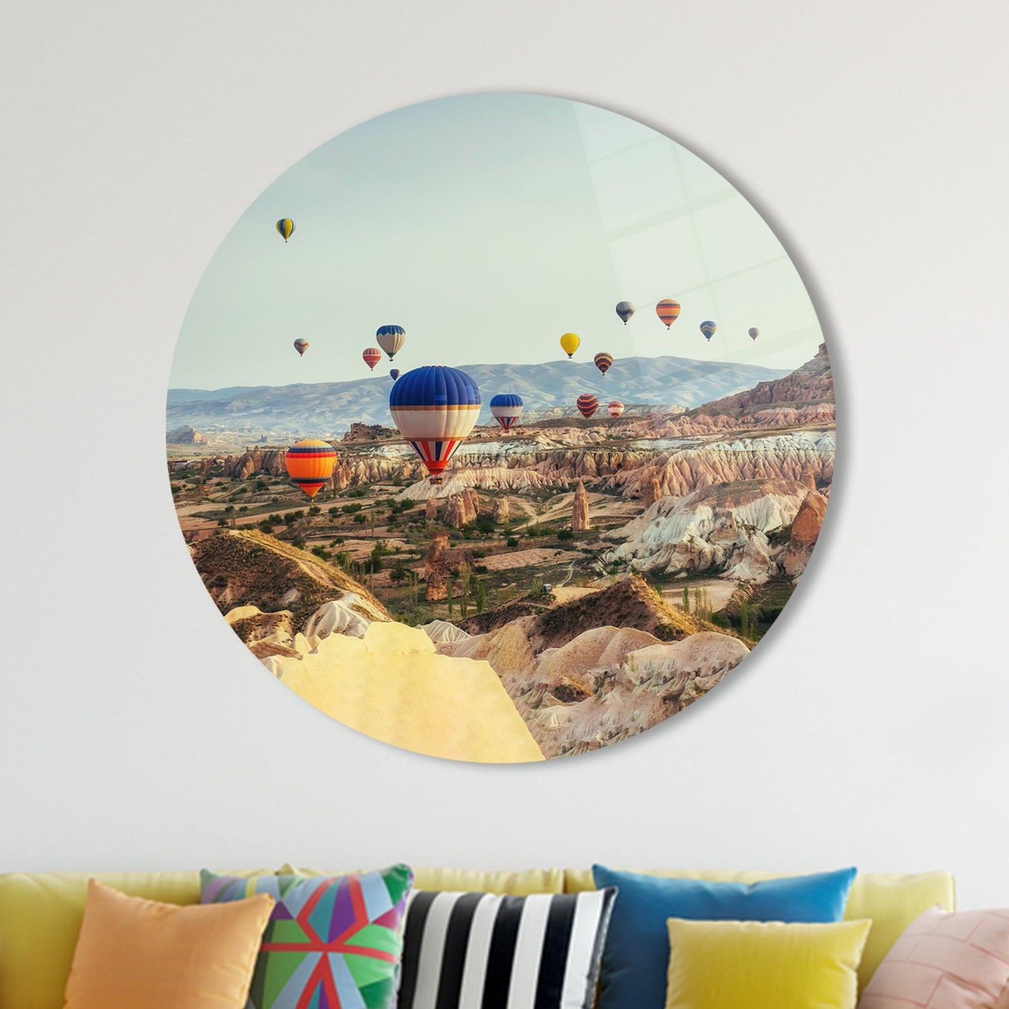 Turkish Urgup Printing Glass Wall Art