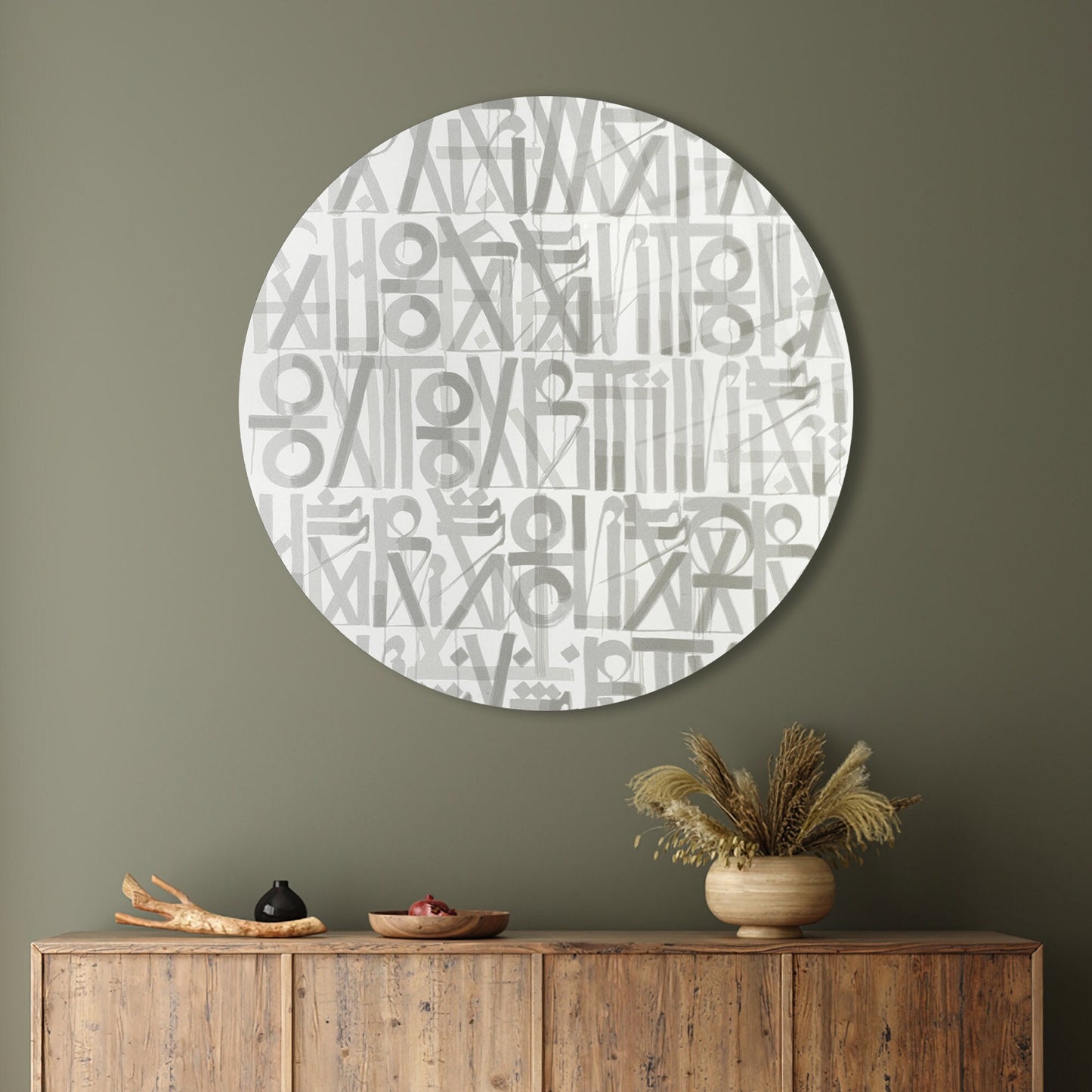 Graffiti Glass Wall Art