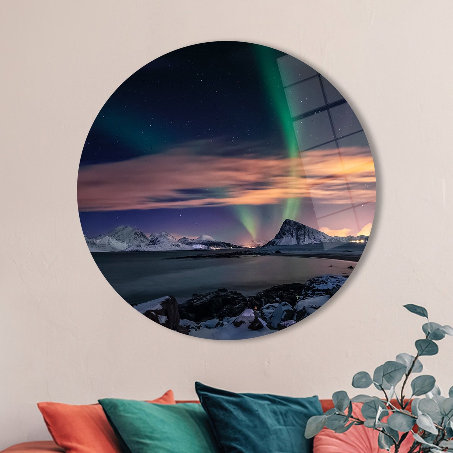 Milky Way Stunning Colorful Glass Wall Art