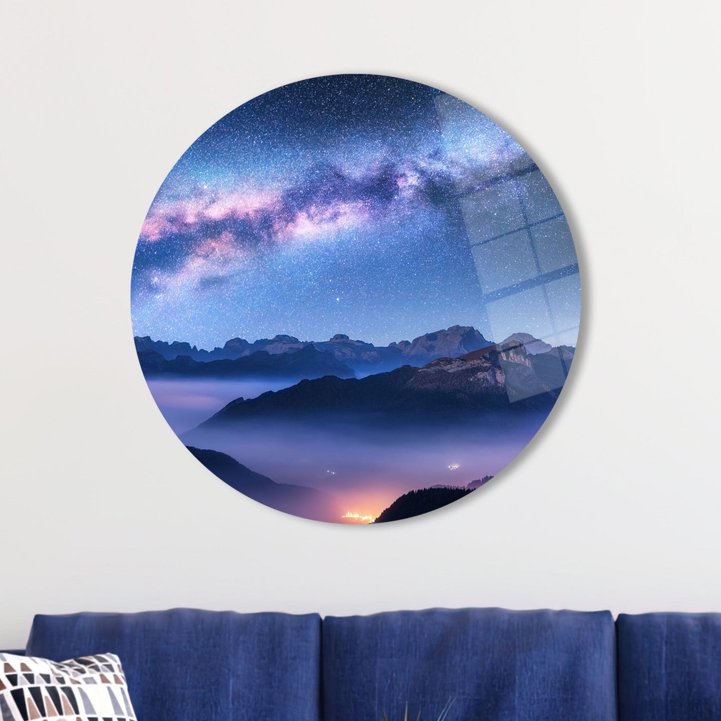Sky Above Clouds Glass Wall Art