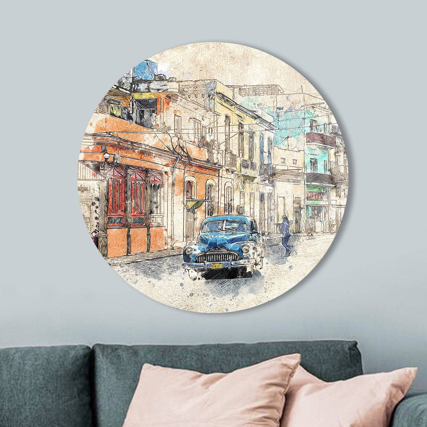City Landscape Stunning Urban Glass Wall Art