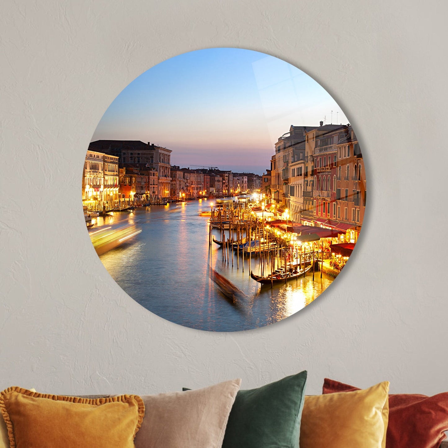 Grand Canal City Landscape Glass Wall Art
