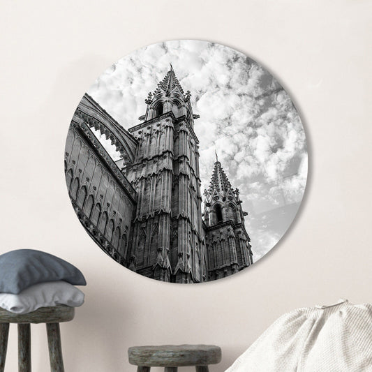 Elegant Mallorca Cathedral Glass Wall Art - Spain Landscape Decoration