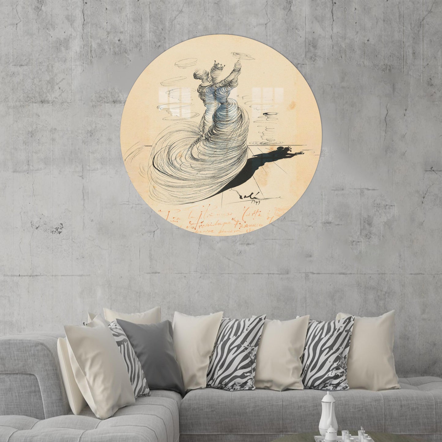 Boho Salvador Dali Glass Wall Art