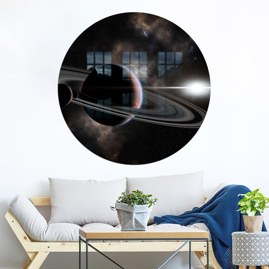 Large Tempered Glass Wall Art with Starry Sky Print - Perfect Personalized Gift