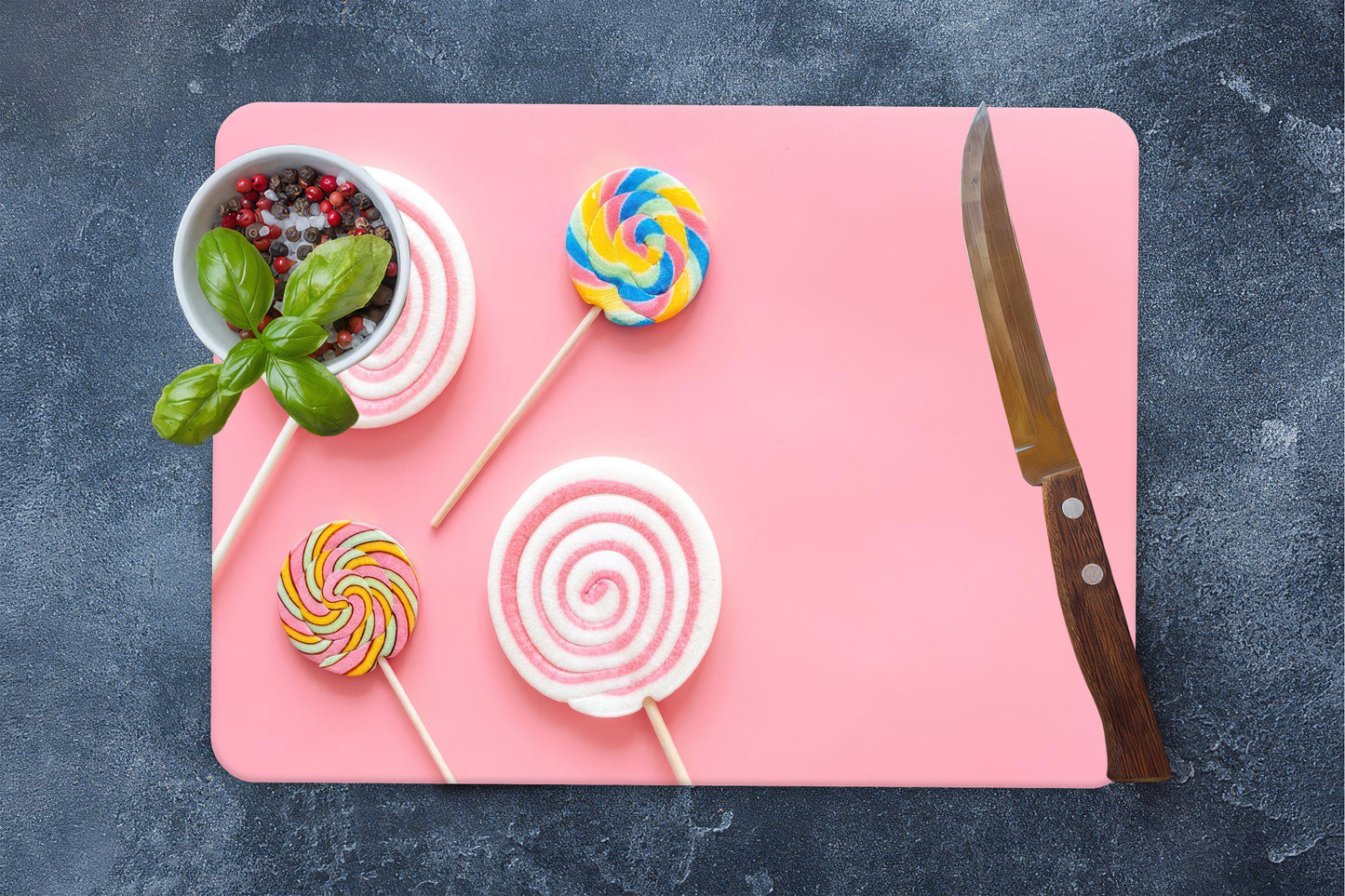 Pink Glass Cutting Board
