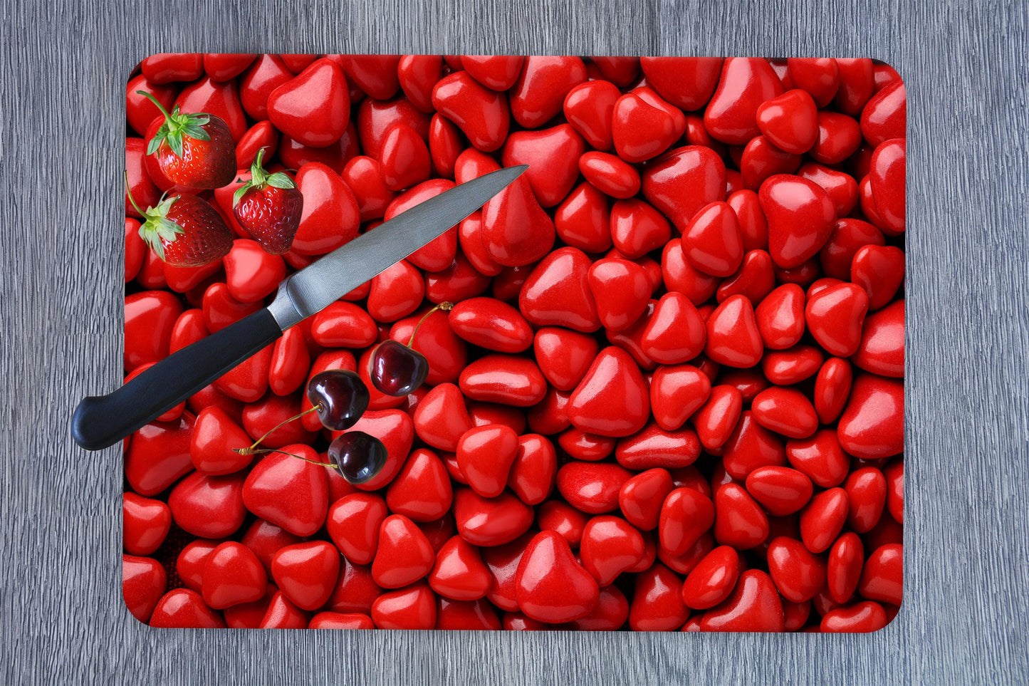 Red Candy Glass Cutting Board