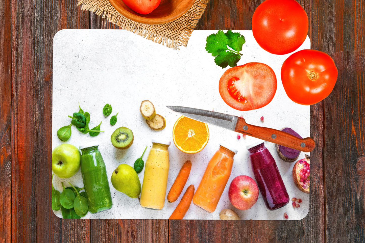 Vibrant Glass Cutting Board